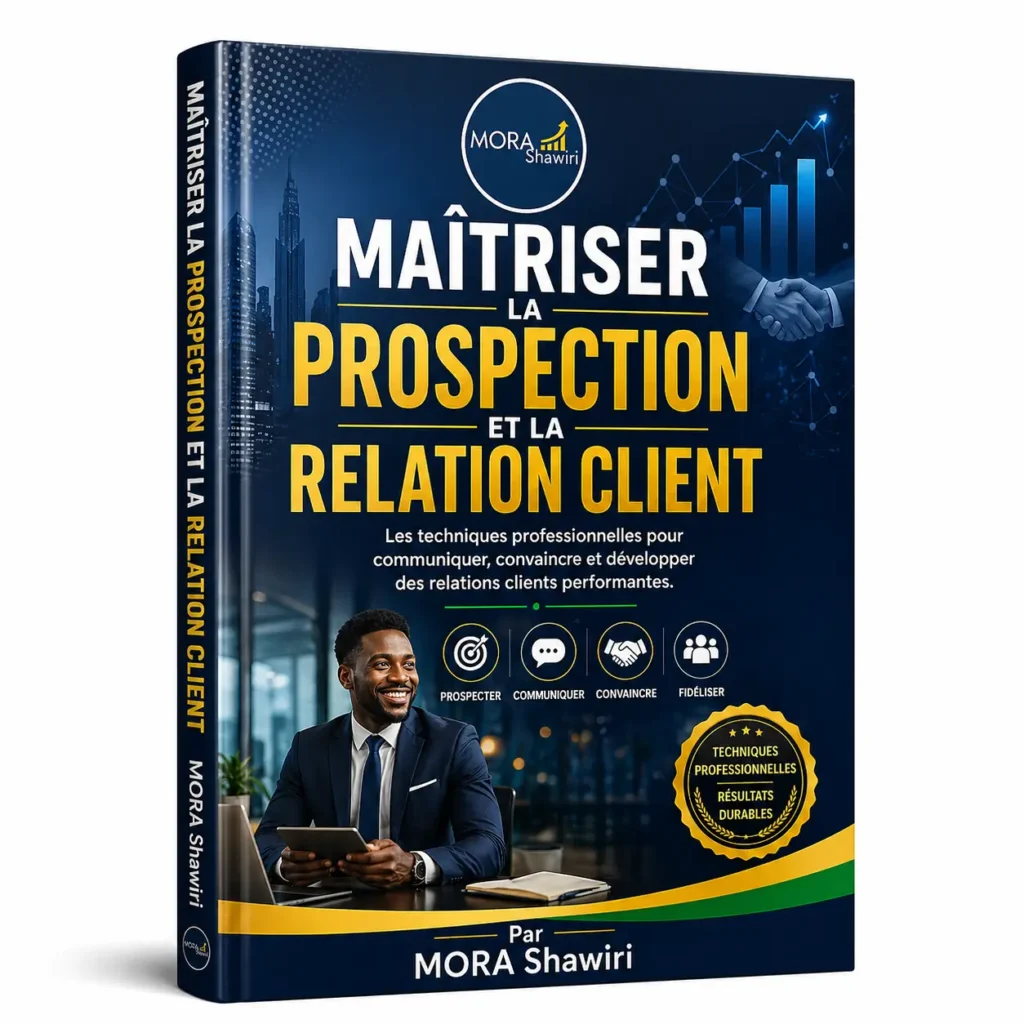 Couverture 3D formation Maîtriser la Prospection et la Relation Client - MORA Shawiri