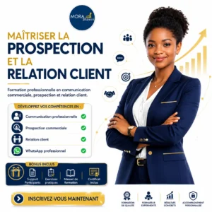 Image Produit A Formation Maîtriser la Prospection et la Relation Client - MORA Shawiri